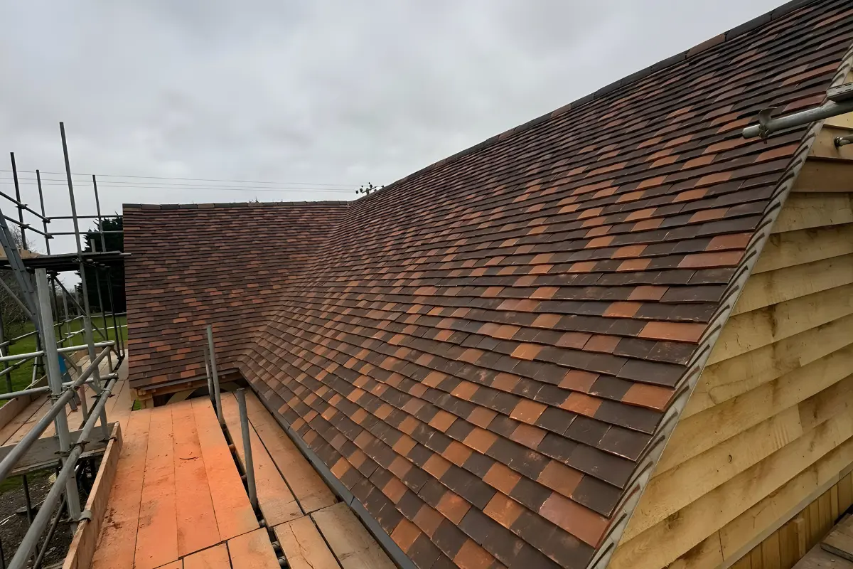 Completed roofing job